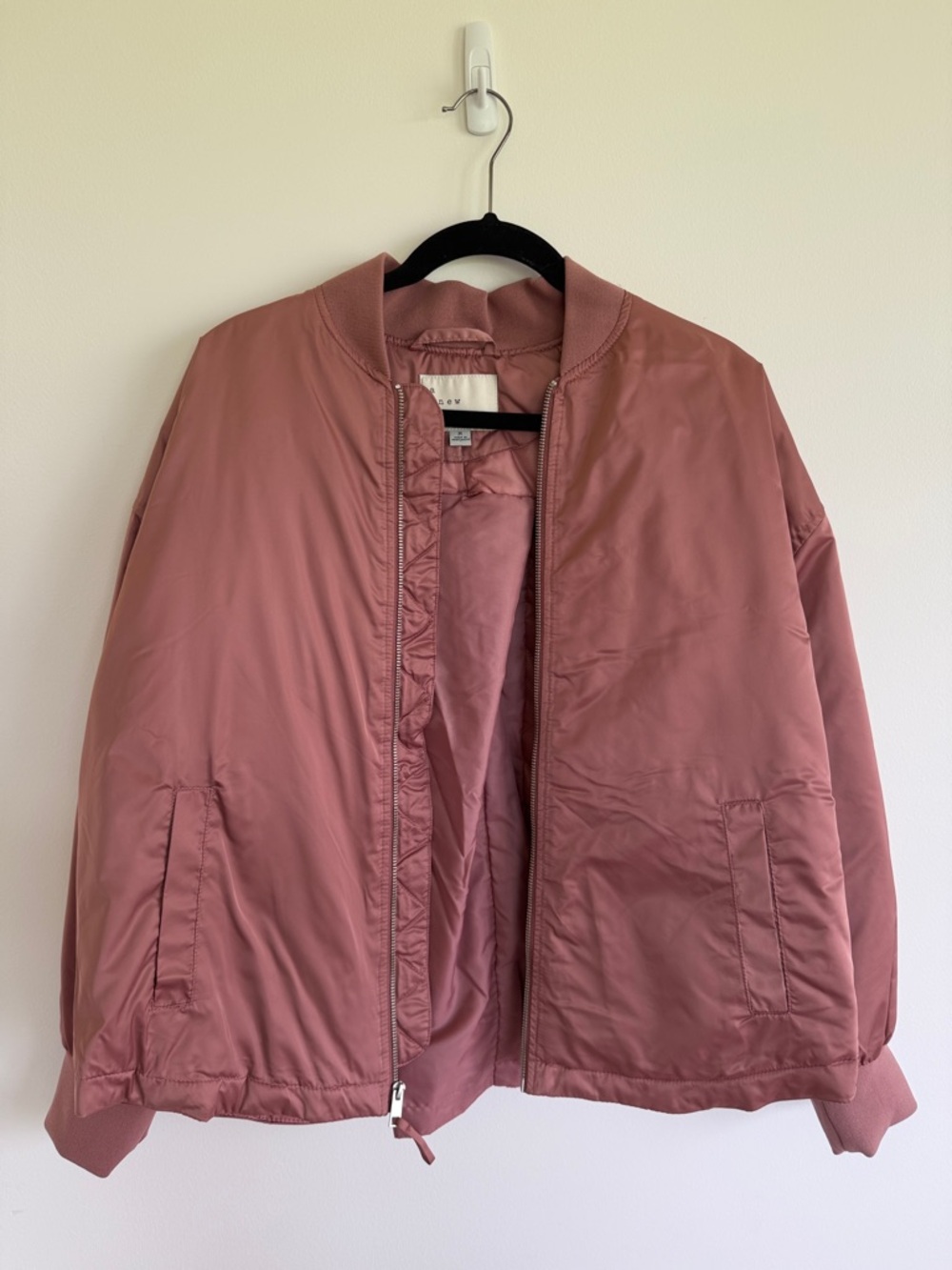 Dusty Rose Bomber Jacket NWOT